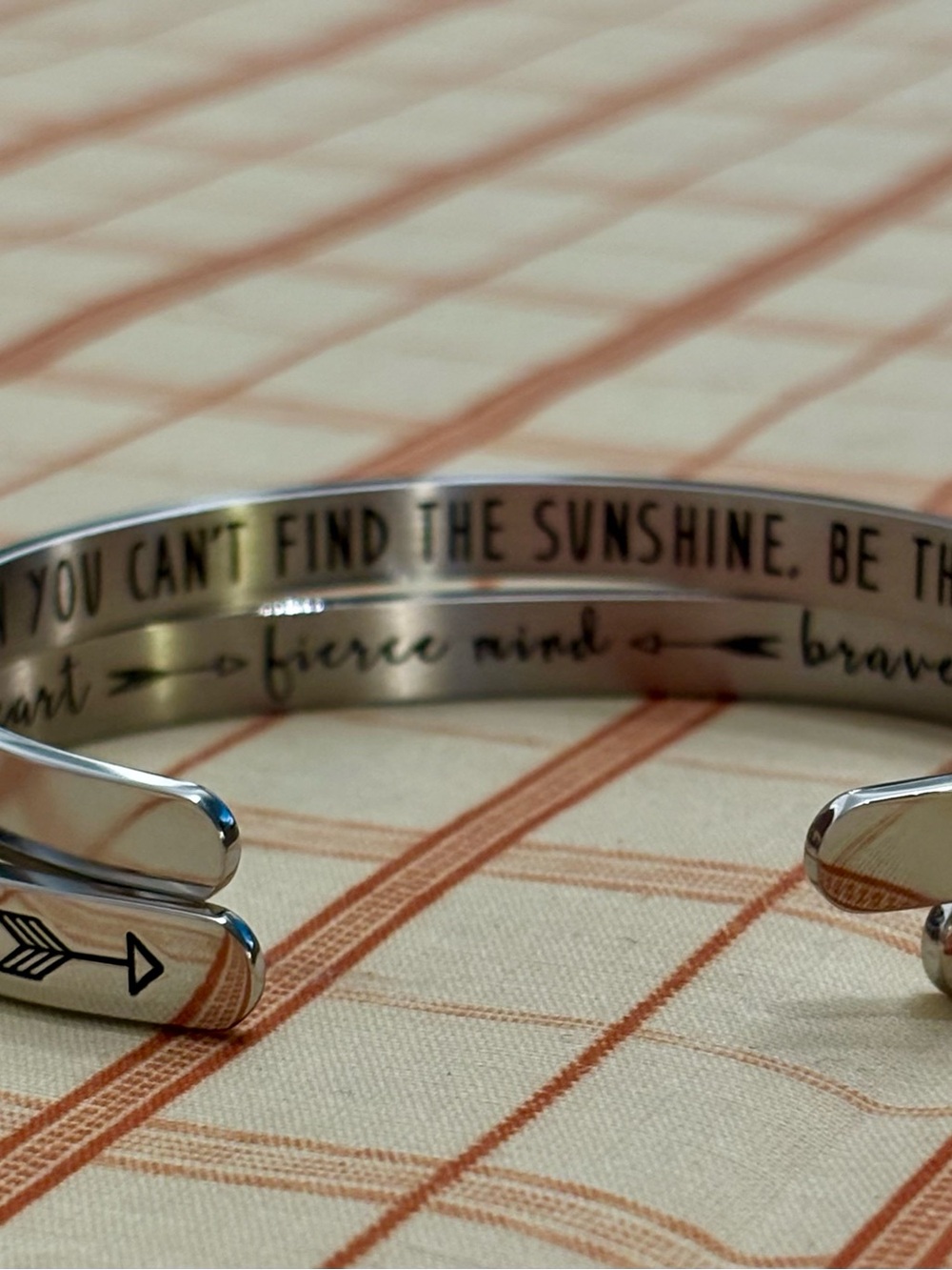 Minimalist Stainless Steel Cuff Bracelets - Silver